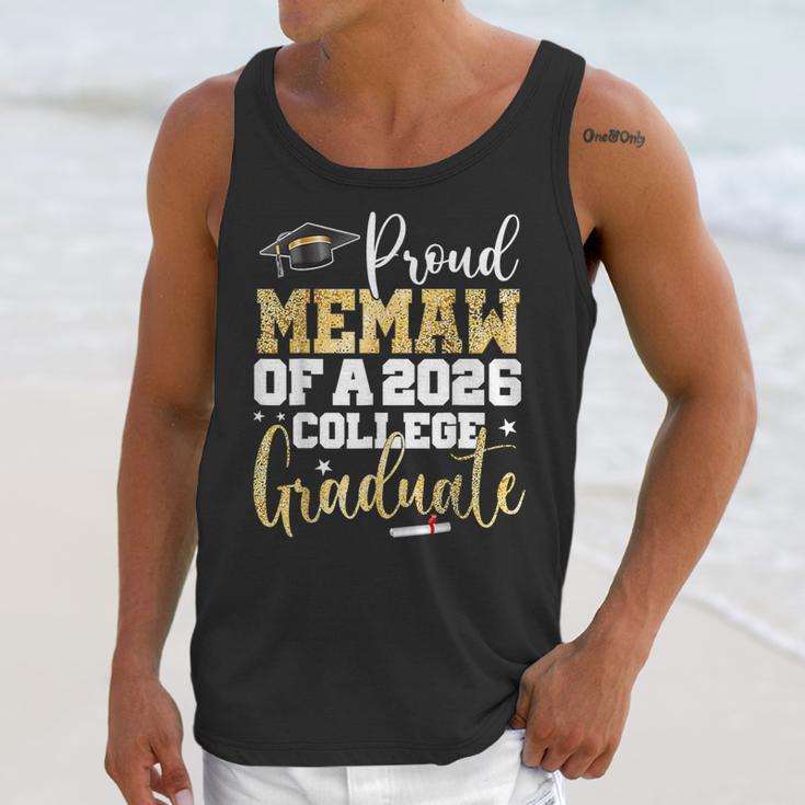 Proud Memaw Of 2026 Graduate College Graduation Unisex Tank Top