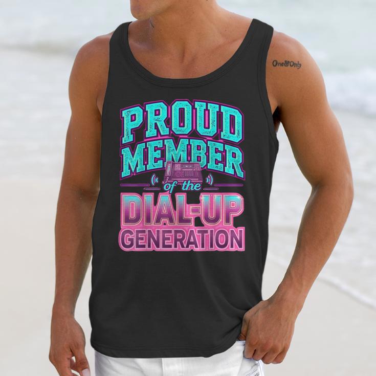 Proud Member Of The Dial Up Club Tech Nostalgia Top Unisex Tank Top