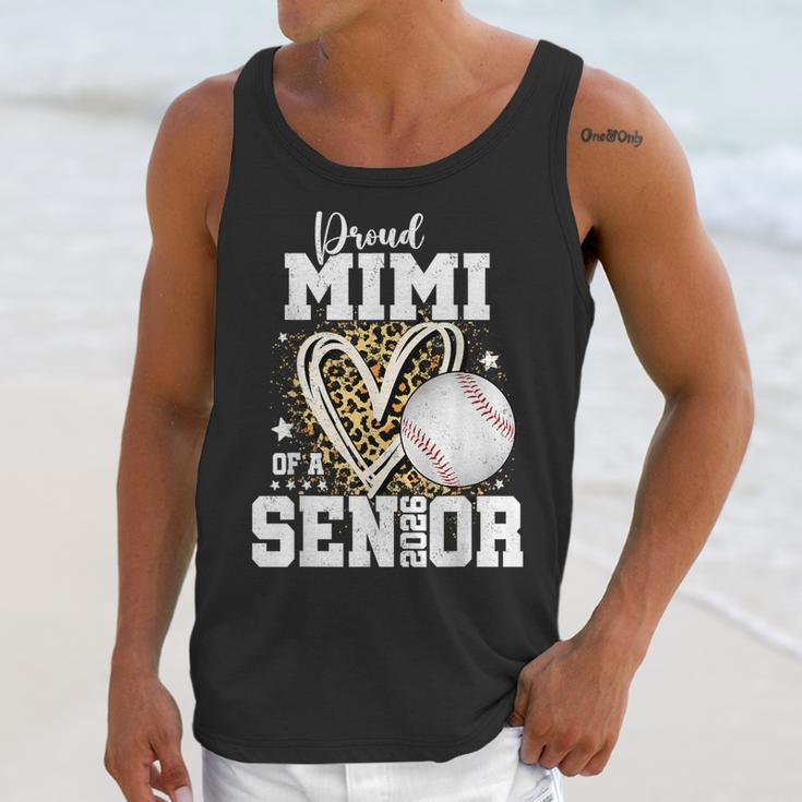 Proud Mimi Of A 2026 Senior Baseball Graduation Leopard Unisex Tank Top