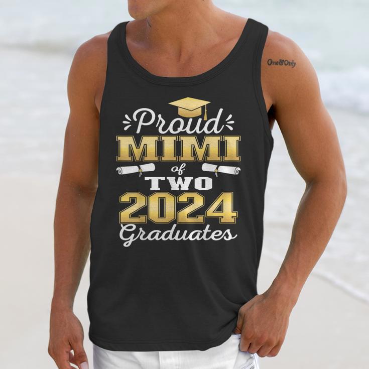 Proud Mimi Of Two 2024 Graduate Class 2024 Graduation Family Unisex Tank Top