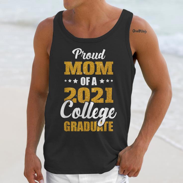 Proud Mom Of A 2021 College Graduate Senior Graduation Unisex Tank Top