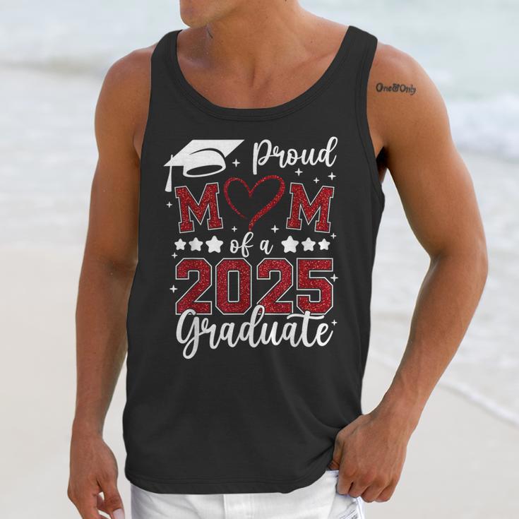 Proud Mom Of 2025 Senior Graduate Matching Family Graduation Unisex Tank Top