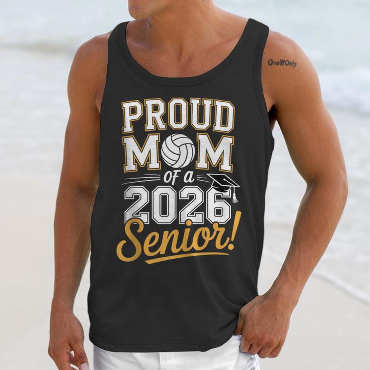 Proud Mom Of a 2026 Senior Volleyball Graduation Unisex Tank Top