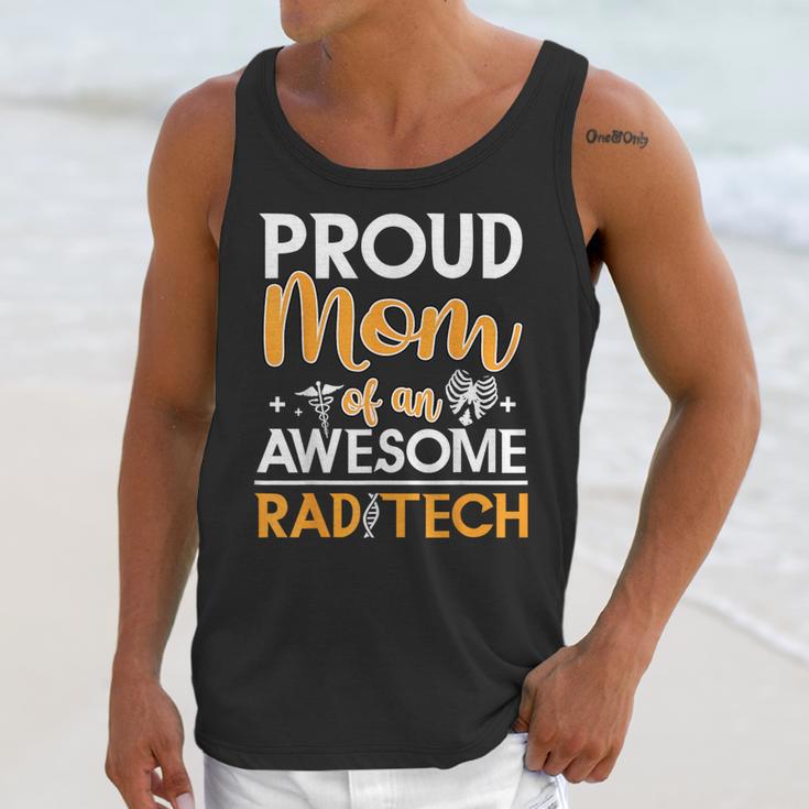Proud Mom Of An Awesome Rad Tech Graduation Matching Family Unisex Tank Top
