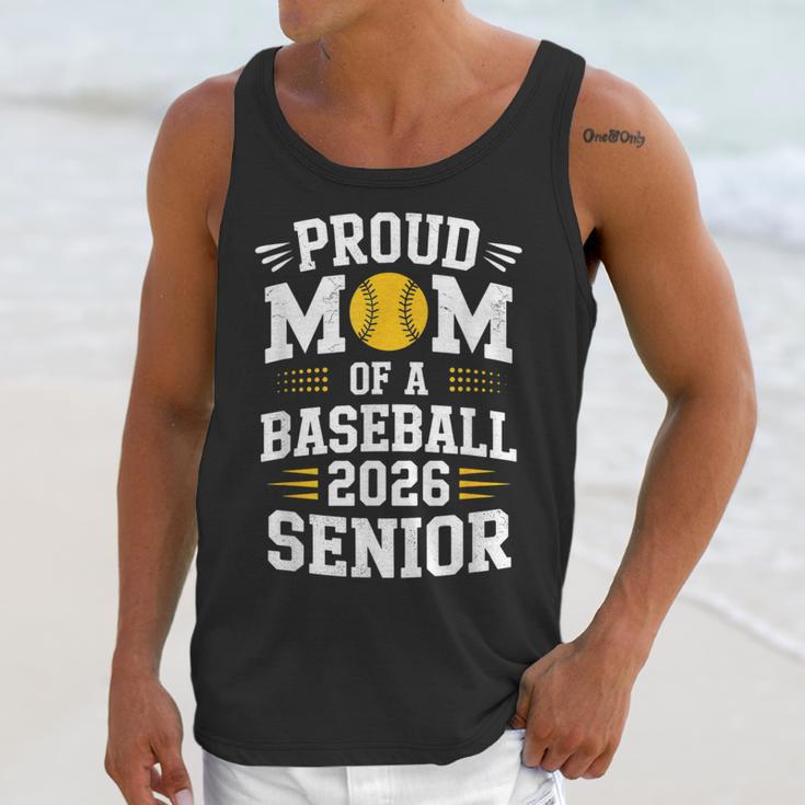 Proud Mom Of Baseball Senior 2026 Graduation Unisex Tank Top