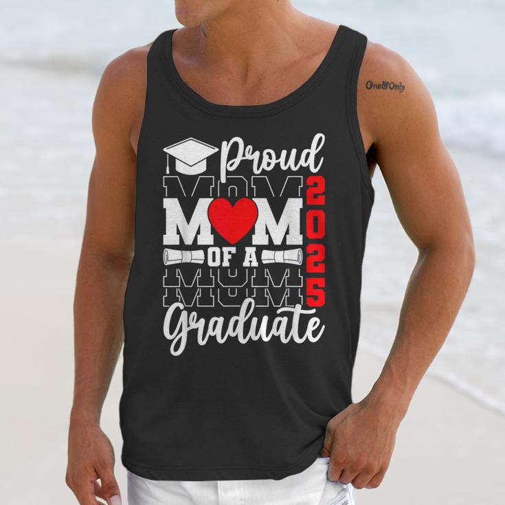 Proud Mom Of a Class Of 2025 Graduate Senior Mom Graduation Unisex Tank Top