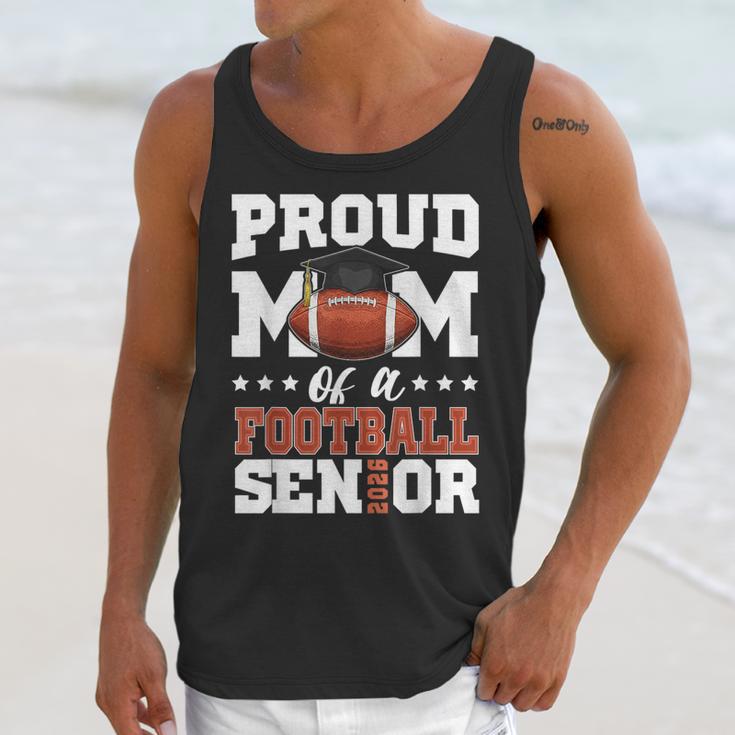 Proud Mom Of a Football Senior 2026 Graduation Gifts Unisex Tank Top