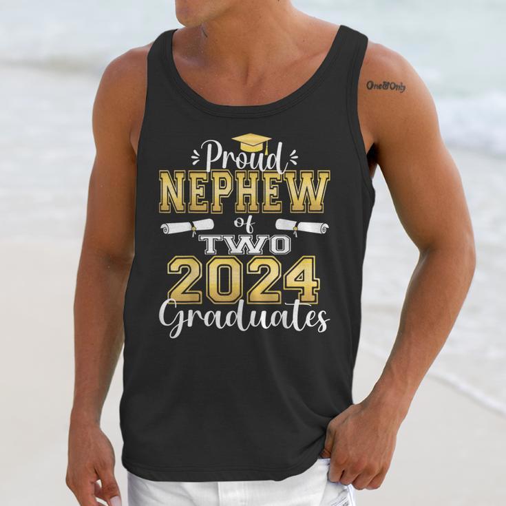 Proud Nephew Of Two 2024 Graduate Class 2024 Graduation Unisex Tank Top