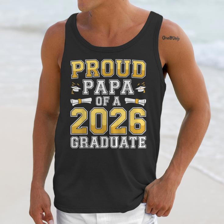 Proud Papa Of A 2026 Graduate Shirt Class Of 2026 Graduation Unisex Tank Top