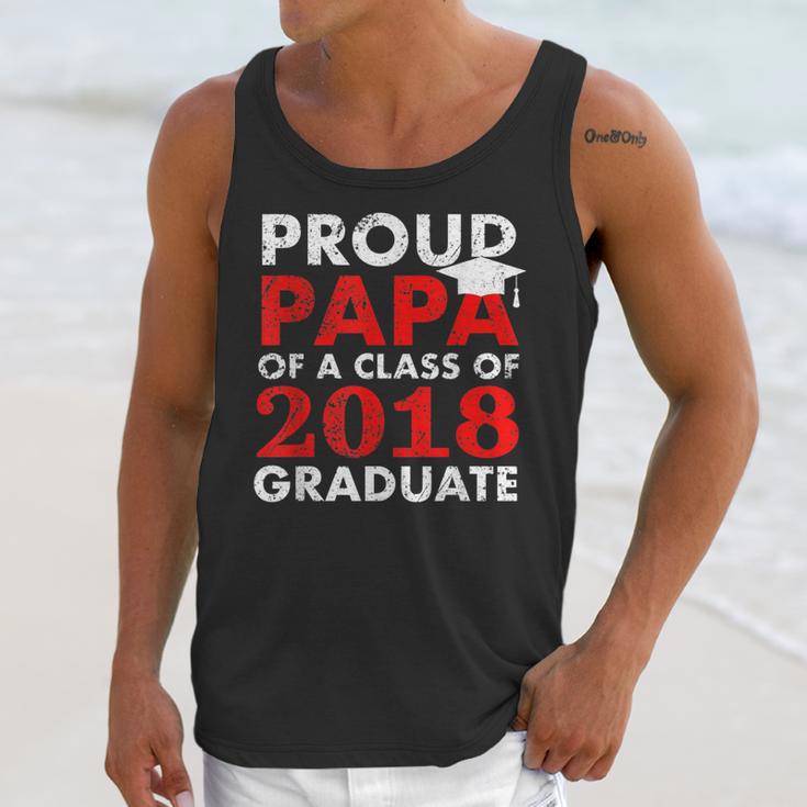 Proud Papa Of A Class Of 2018 Graduate Shirt Graduation Unisex Tank Top