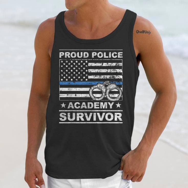Proud Police Academy Survivor Graduation Unisex Tank Top