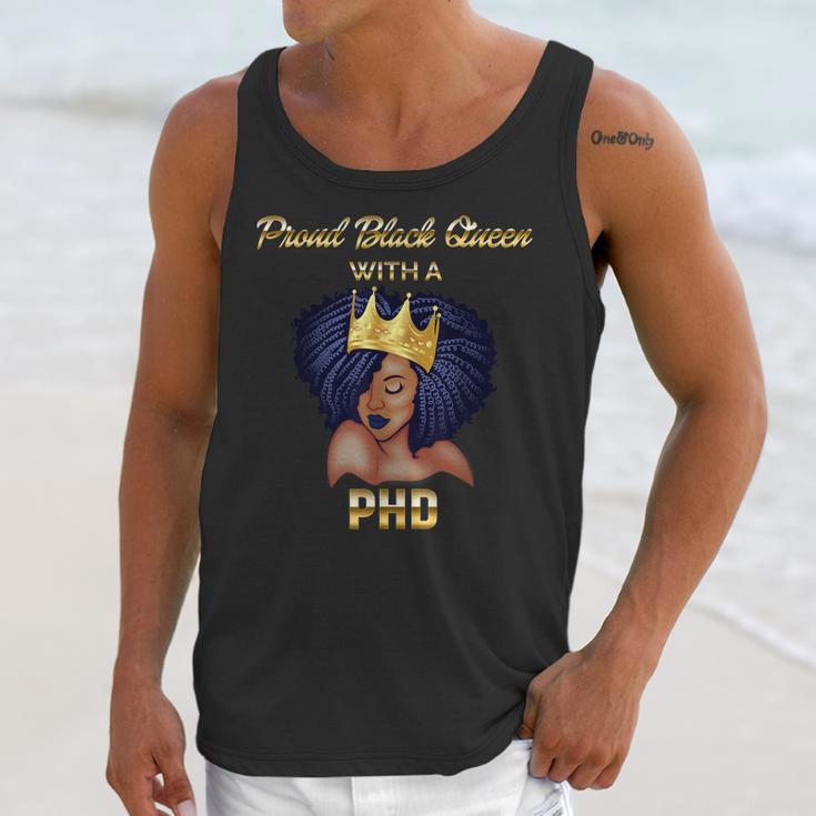 Proud Queen PhD Doctorate Degree Graduation T-Shirt Unisex Tank Top