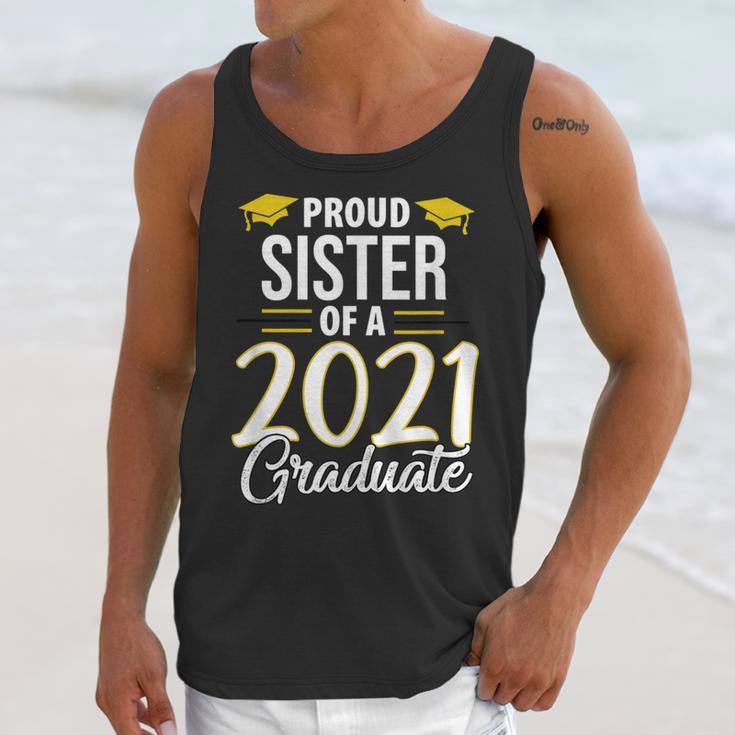 Proud Sister Of A 2021 Graduate Graduation Clothes MBA PhD Unisex Tank Top