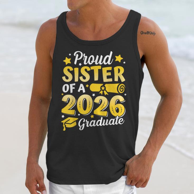 Proud Sister Of A 2026 Graduate Senior Class Graduation Unisex Tank Top