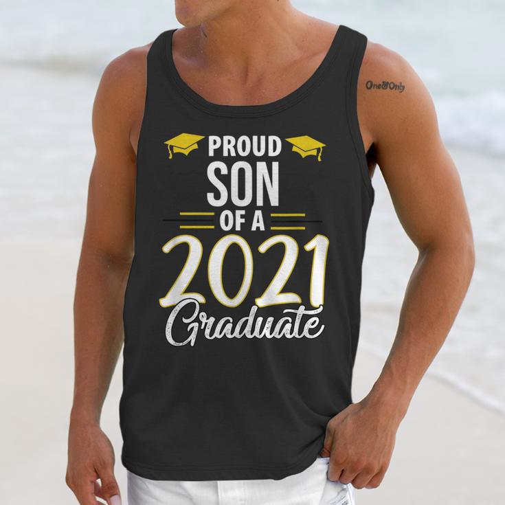 Proud Son Of A 2021 Graduate Graduation Clothes MBA PhD Unisex Tank Top