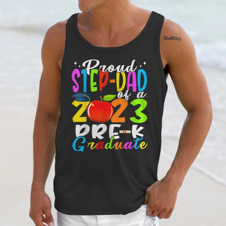 Proud Step-Dad Of 2023 Pre-K Graduate Fathers Day Graduation Unisex Tank Top