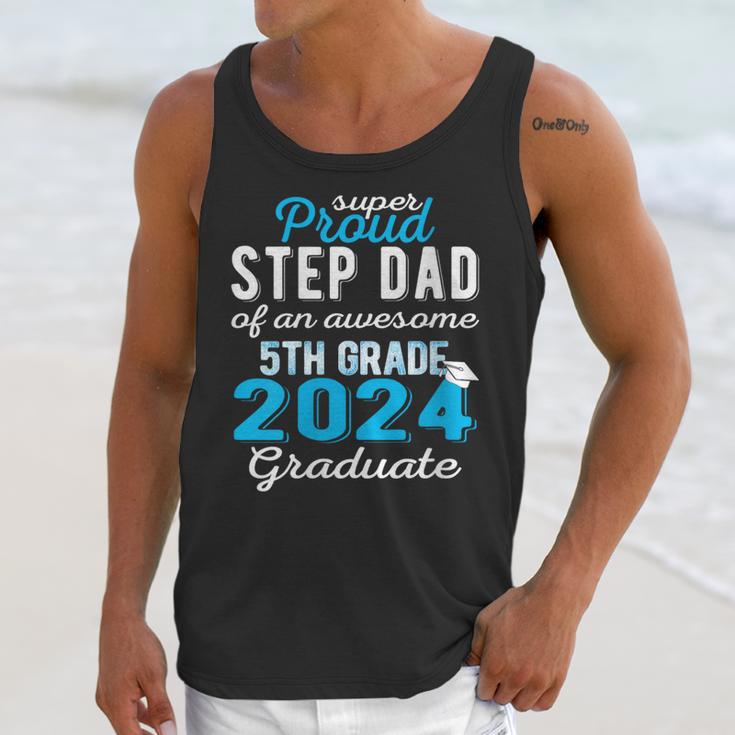 Proud Step Dad Of 5th Grade Graduate 2024 Family Graduation Unisex Tank Top