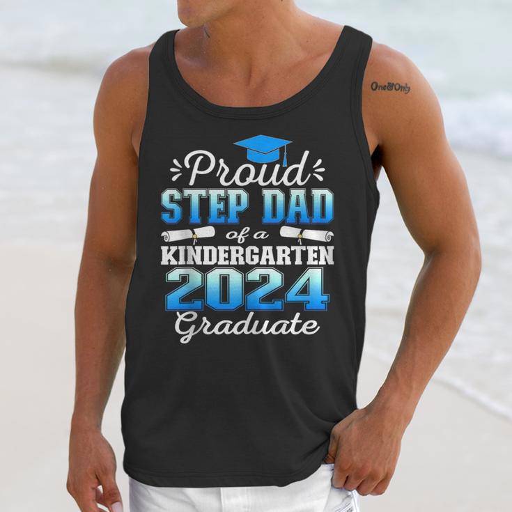 Proud Step Dad Of Kindergarten Graduate 2024 Graduation Step Unisex Tank Top