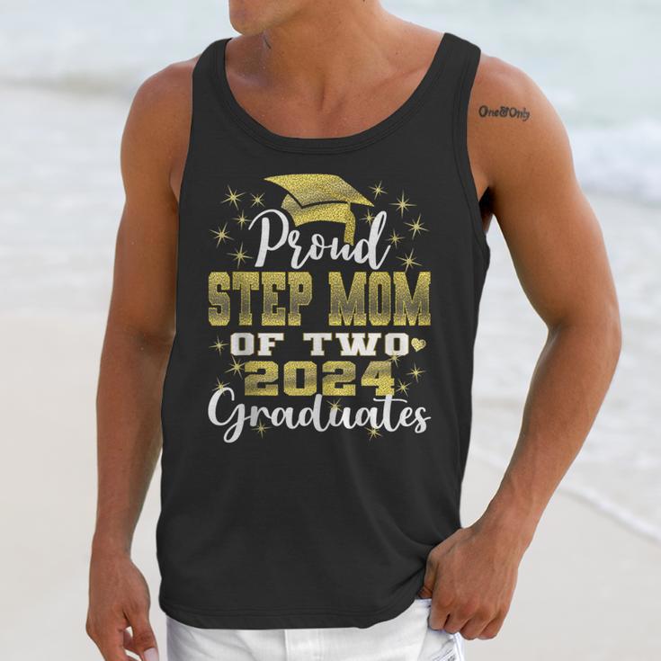 Proud Step Mom Of Two 2024 Graduate Class 2024 Graduation Unisex Tank Top