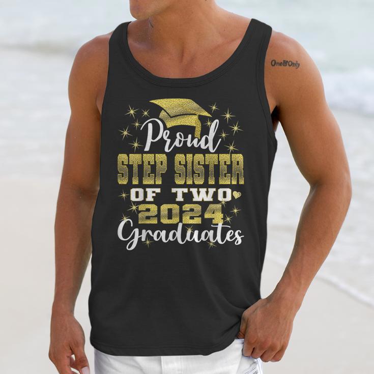 Proud Step Sister Of Two 2024 Graduate Class 2024 Graduation Unisex Tank Top