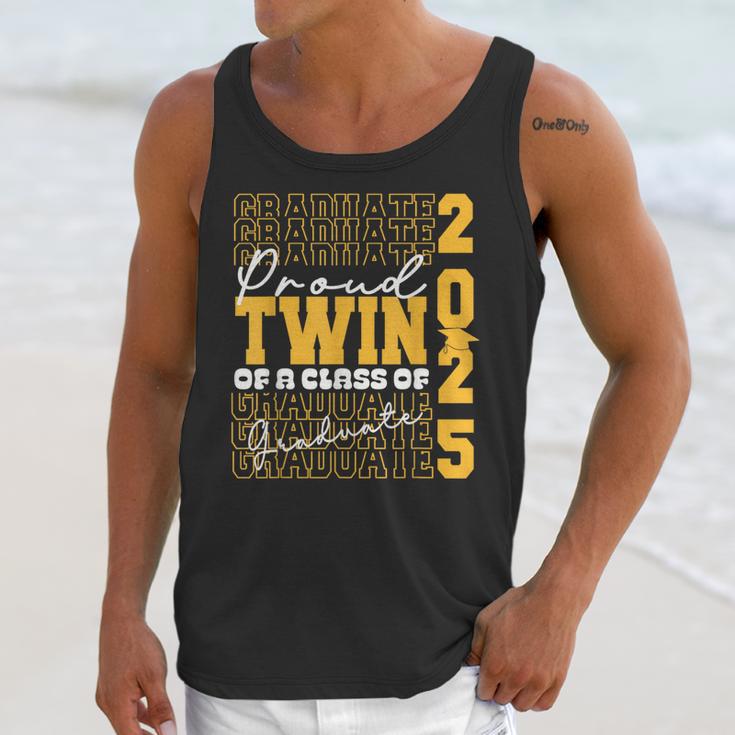 Proud Twin Of a 2025 Graduate Grad Prom Graduation Squad 25 Unisex Tank Top