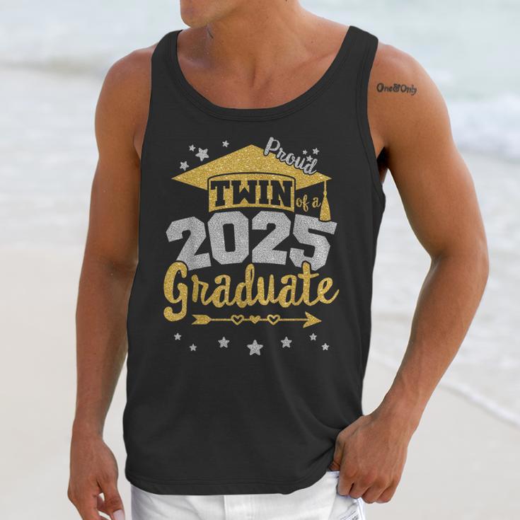 Proud Twin Of a 2025 Graduate Team 25 Senior Graduation Unisex Tank Top