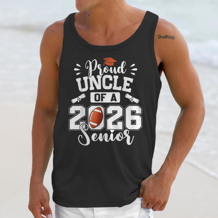 Proud Uncle Of A 2026 Senior Football Graduation Unisex Tank Top