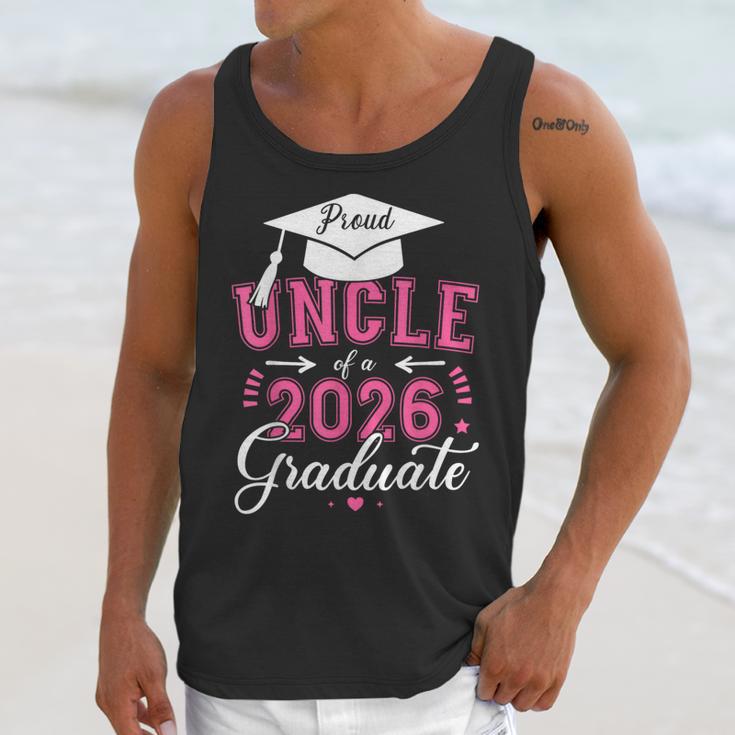 Proud Uncle Of a Class Of 2026 Graduate For Graduation Unisex Tank Top