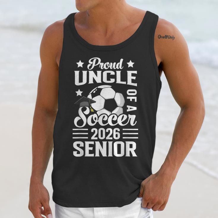 Proud Uncle Of a Soccer Senior 2026 Graduation Unisex Tank Top