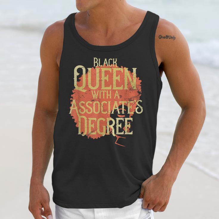 Queen Associate Degree Afrocentric GraduationShirt Unisex Tank Top
