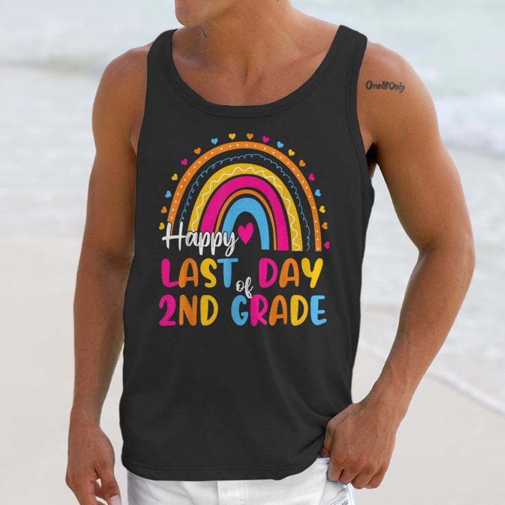 Rainbow Last Day Of 2nd Grade Teacher Student Graduation For Men Women Kids Unisex Tank Top