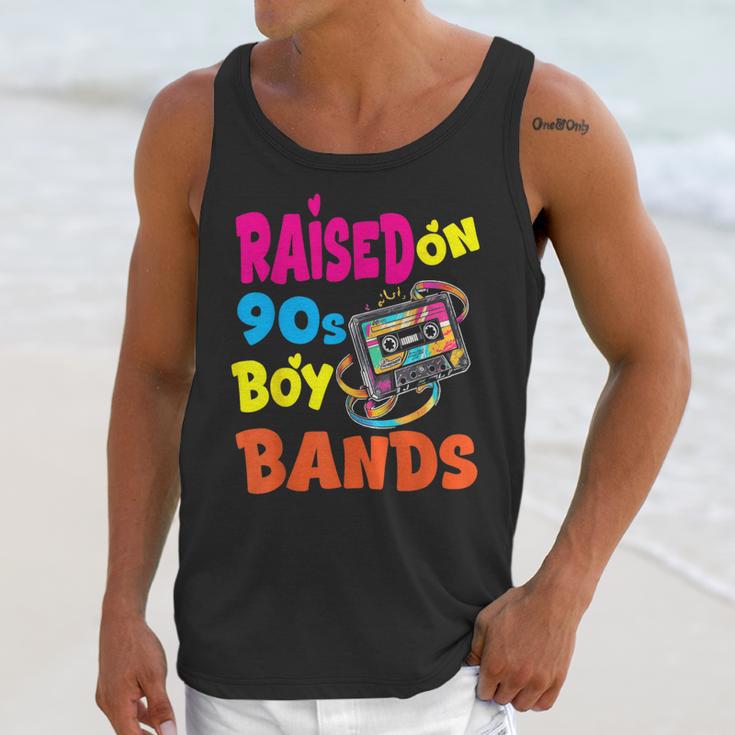 Raised On 90s Boy Bands Nostalgia Love Women Men Unisex Tank Top