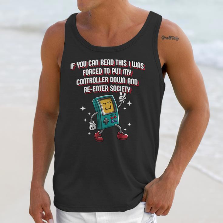 If You Can Read This Gamer Humor Gaming Introvert Unisex Tank Top If You Can Read This Gamer Humor Gaming Introvert Unisex Tank Top