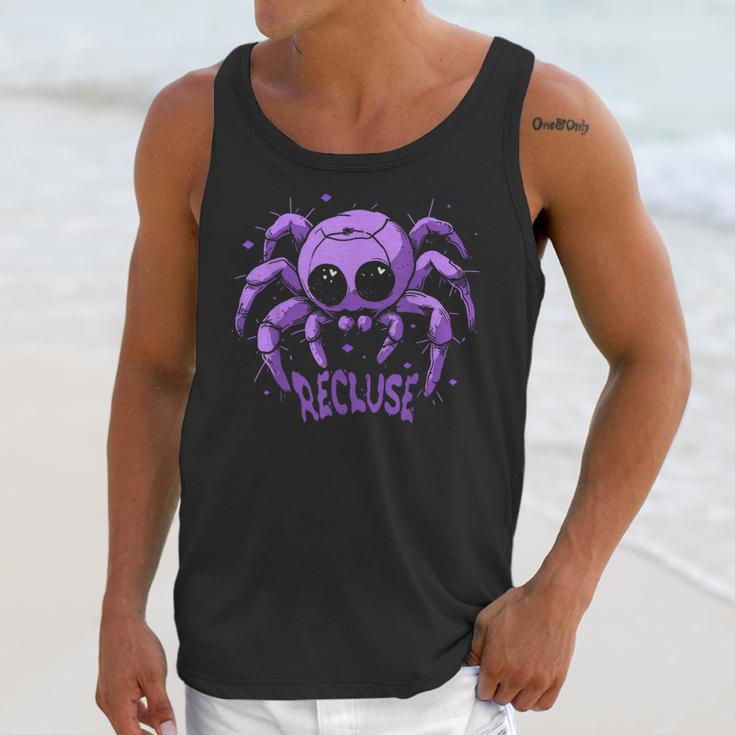 Recluse Pastel Goth Spider Shy Introvert Creepy Cute Kawaii Unisex Tank Top Recluse Pastel Goth Spider Shy Introvert Creepy Cute Kawaii Unisex Tank Top