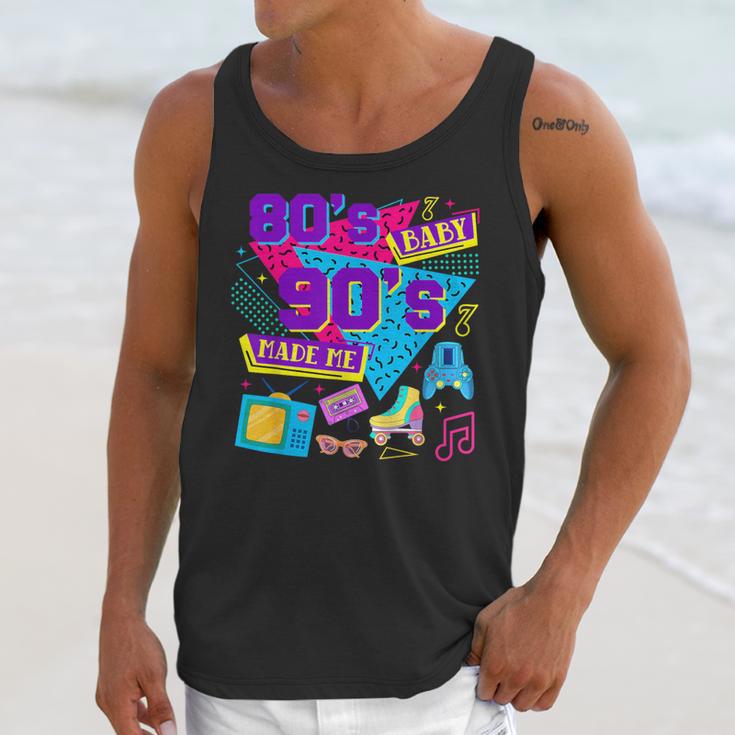 Retro 1980s 80's Baby 1990s 90's Made Me Nostalgia Birthday Unisex Tank Top Retro 1980s 80's Baby 1990s 90's Made Me Nostalgia Birthday Unisex Tank Top