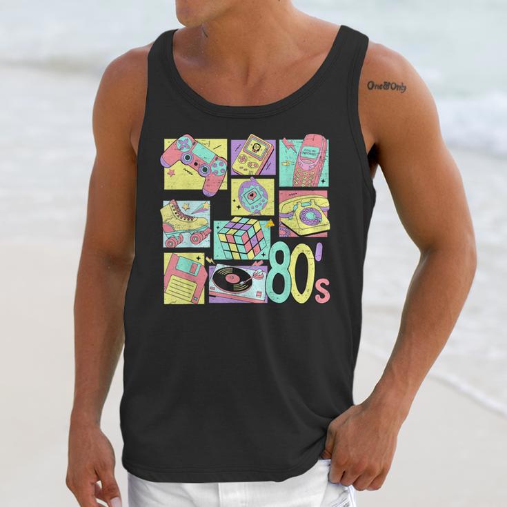 Retro 80s Nostalgia 1980s Throwback Party Costume Unisex Tank Top Retro 80s Nostalgia 1980s Throwback Party Costume Unisex Tank Top