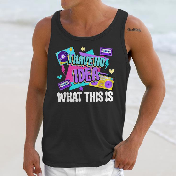 Retro 80s Style 90s Pop Fashion Nostalgia Eighties Music Unisex Tank Top