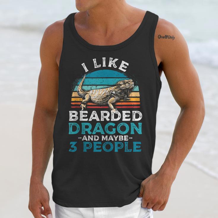 Retro Bearded Dragon Introvert For Lizard Lovers Unisex Tank Top Retro Bearded Dragon Introvert For Lizard Lovers Unisex Tank Top