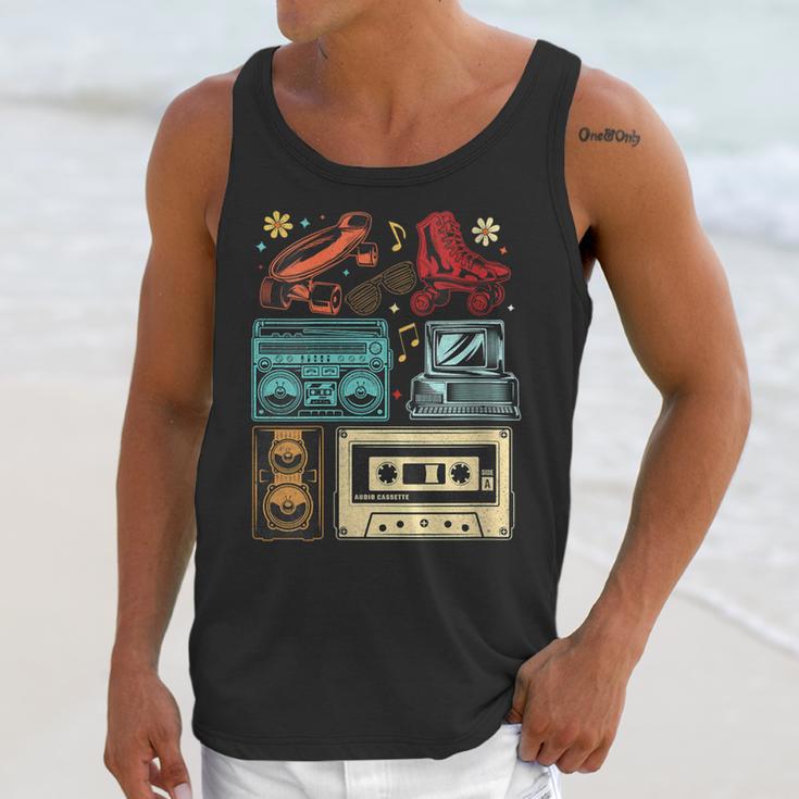 Retro Cassette 70s 80s 90s Music Vintage Party Nostalgia Unisex Tank Top