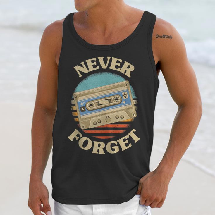 Retro Cassette Never Forget Nostalgia Vintage Unisex Tank Top Retro Cassette Never Forget Nostalgia Vintage Unisex Tank Top