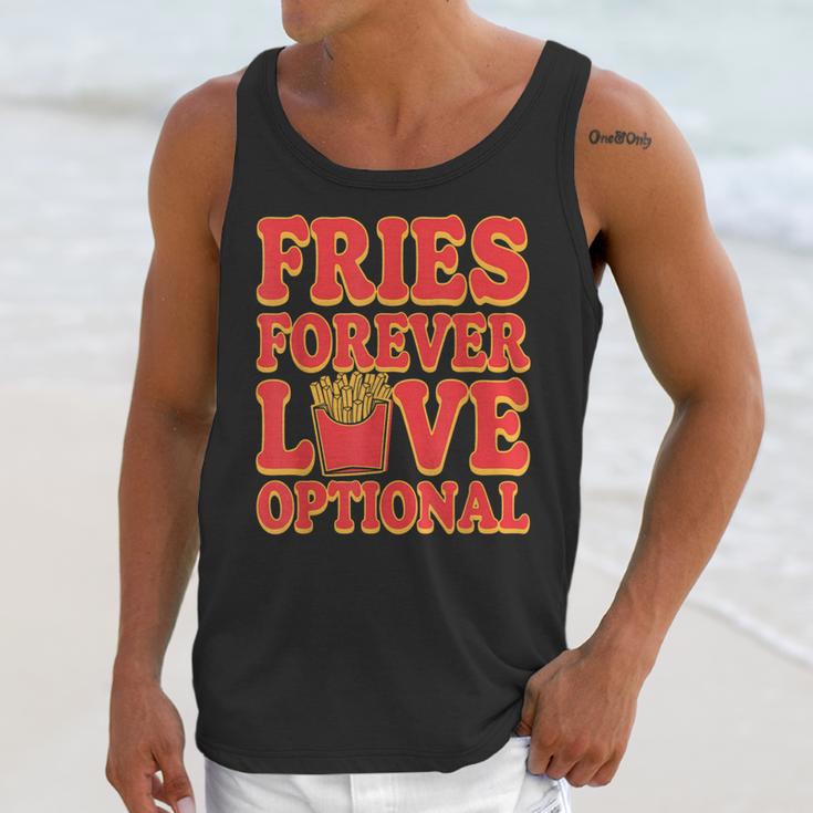Retro Fast Food Nostalgia Vintage Diner Fries Shakes Burgers Unisex Tank Top