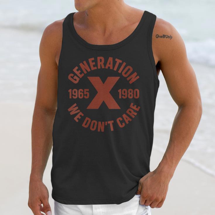Retro Gen X 1965-1980 Sarcastic Nostalgia Graphic Unisex Tank Top