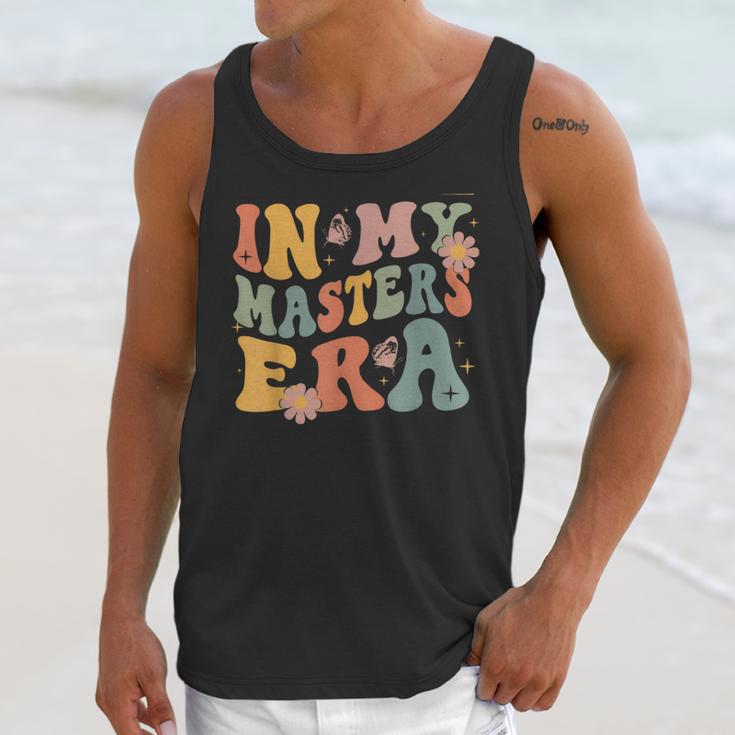 Retro Groovy In My Master's Degree Era Graduation Master Unisex Tank Top
