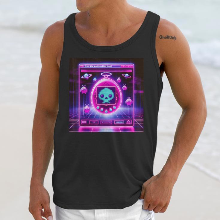 Retro Nostalgia Vaporwave- Error 404 Unisex Tank Top Retro Nostalgia Vaporwave- Error 404 Unisex Tank Top