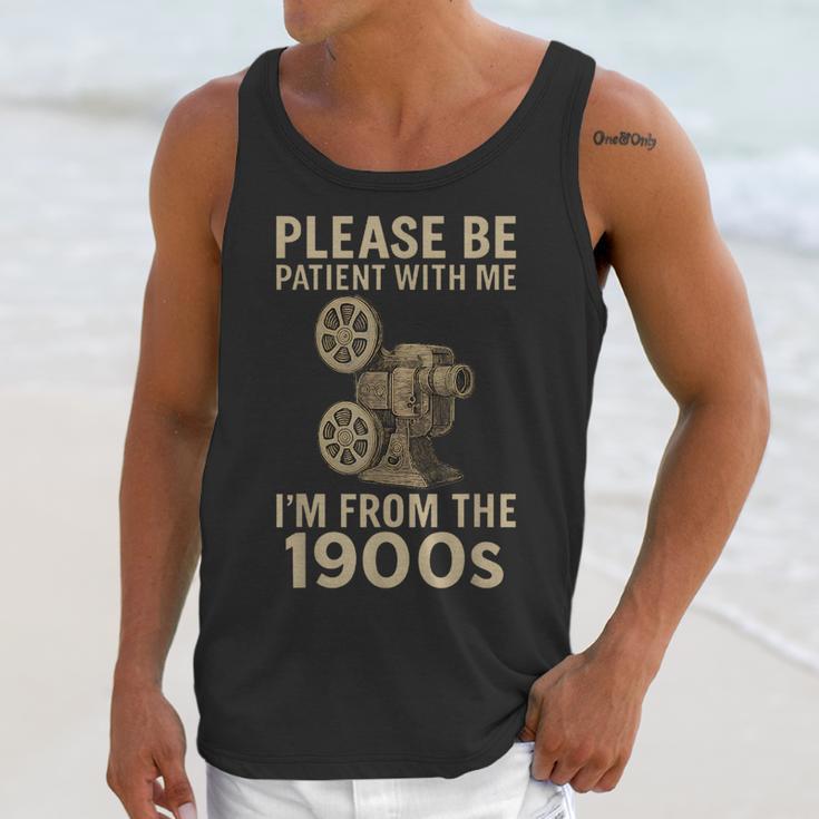 Retro Please Be Patient With Me I'm From The 1900s Projector Unisex Tank Top Retro Please Be Patient With Me I'm From The 1900s Projector Unisex Tank Top