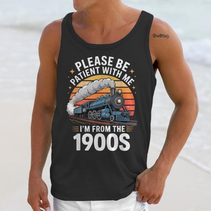 Retro Please Be Patient With Me I'm From The 1900s Train Unisex Tank Top Retro Please Be Patient With Me I'm From The 1900s Train Unisex Tank Top