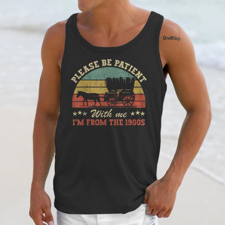 Retro Please Be Patient With Me I'm From The 1900s Unisex Tank Top