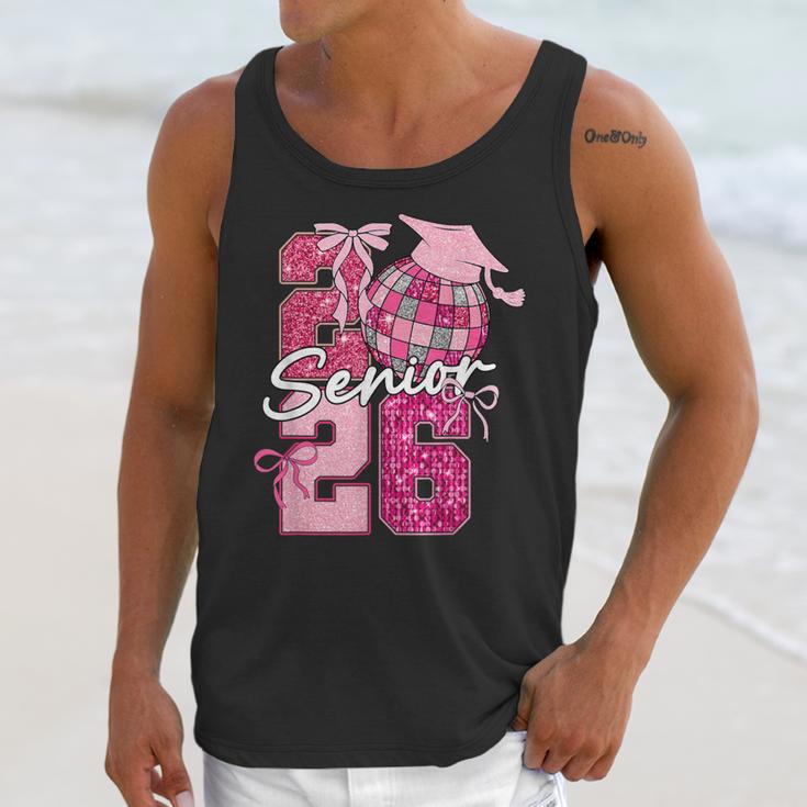 Retro Senior 2026 Coquette Bow Graduation Class Of 2026 Unisex Tank Top