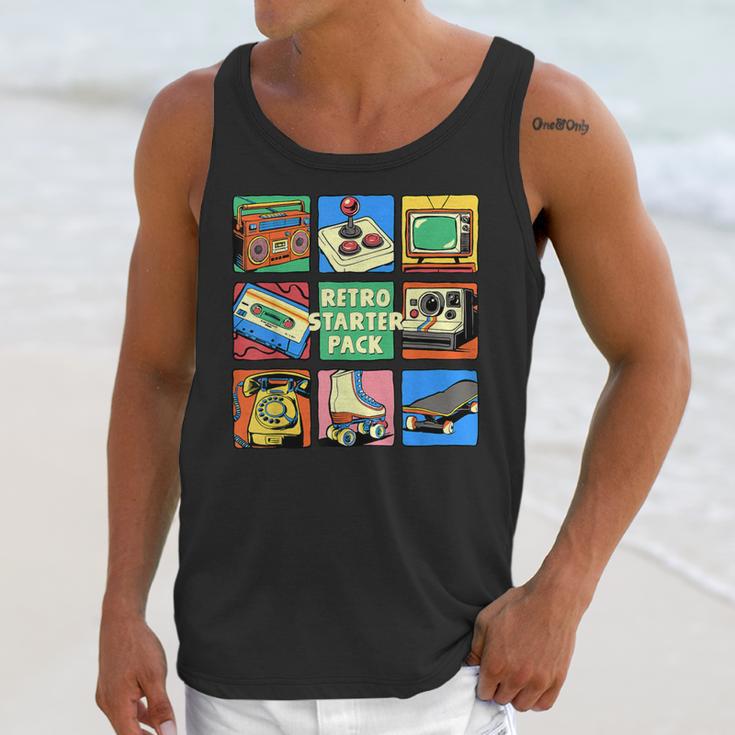 Retro Starter Pack 80s 90s Vintage Nostalgia Cassette Tape Unisex Tank Top Retro Starter Pack 80s 90s Vintage Nostalgia Cassette Tape Unisex Tank Top