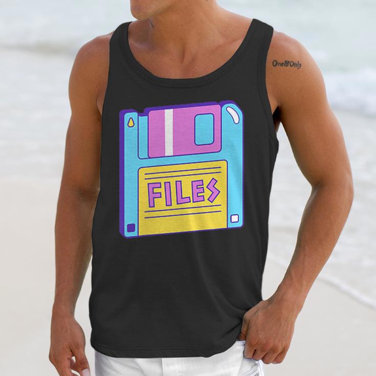 Retro TechnologyOld School Floppy Nostalgia 90s Generation Unisex Tank Top